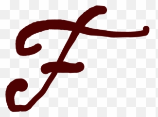 Transparent F Cursive Png - Emoji