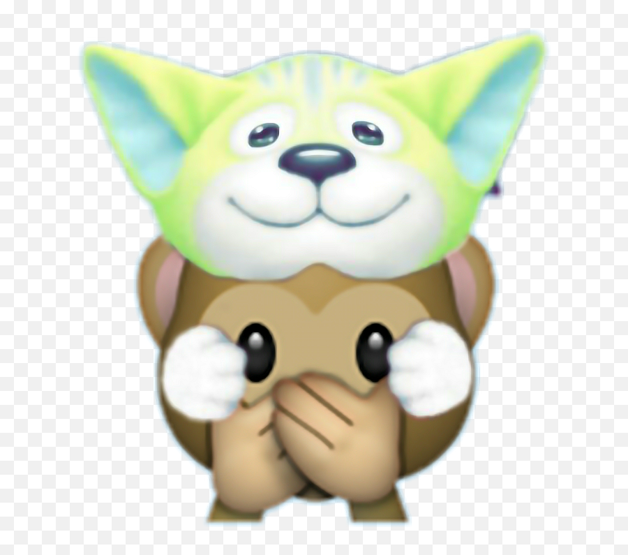 Download Dog Dogfilter Monkey Emoji Snapchatfilter - Emoji Changuita Png,Monkey Emoji Png