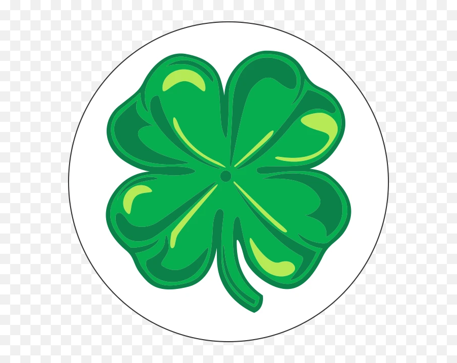 St Patricku0027s Day Logo Trophy - 5 Leaf Clover Drawing Emoji,Four Leaf Clover Emoji
