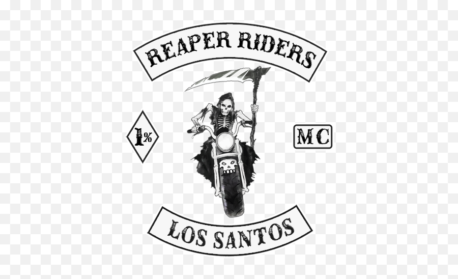 Crew Emblem Request - Gfx Requests U0026 Tutorials Gtaforums Motorcycle Club Patches Los Santos Emoji,Grim Reaper Emoji