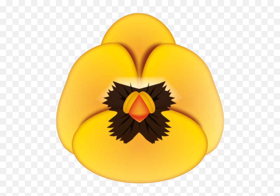 Emoji U2013 The Official Brand Pansy Variation - Bird,Yellow Flower Emoji