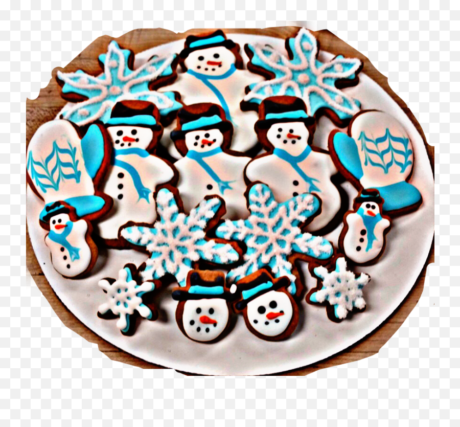 Plate Cookies Cookie Christmas Christmastreats Treats - Royal Icing Emoji,Emoji Cookie Cake