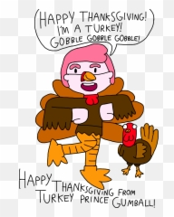 Happy Thanksgiving From Turkey Prince - Cartoon Emoji