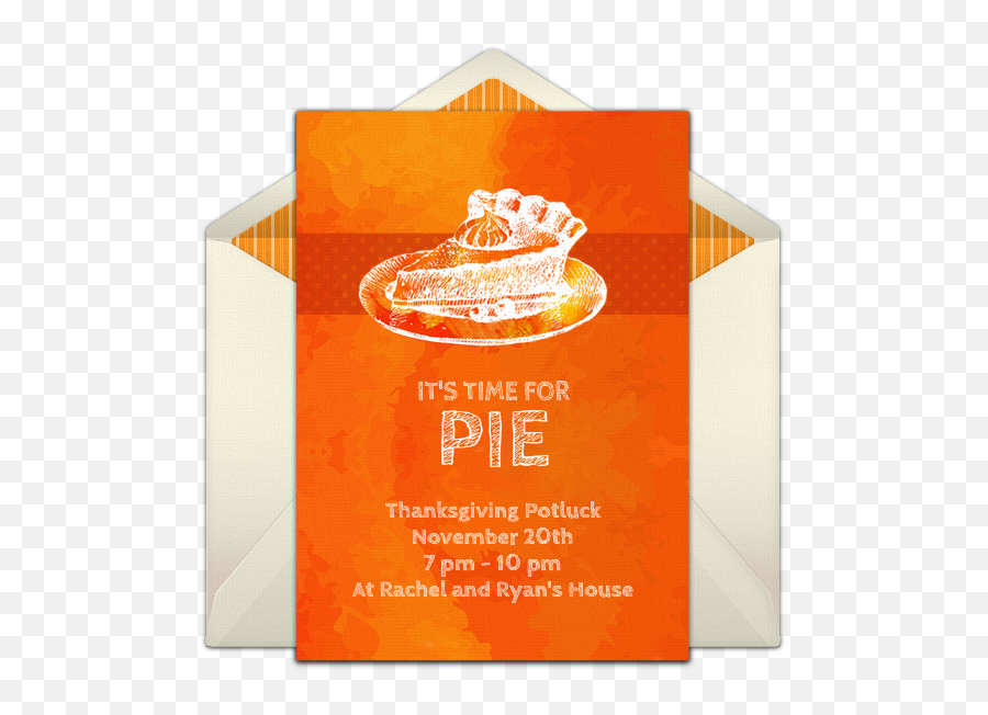 Pumpkin Pie Online Invitation - Pumpkin Pie Invitations Emoji,Pumpkin Pie Emoji