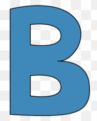 Capital B Clipart - Letter Blue Emoji