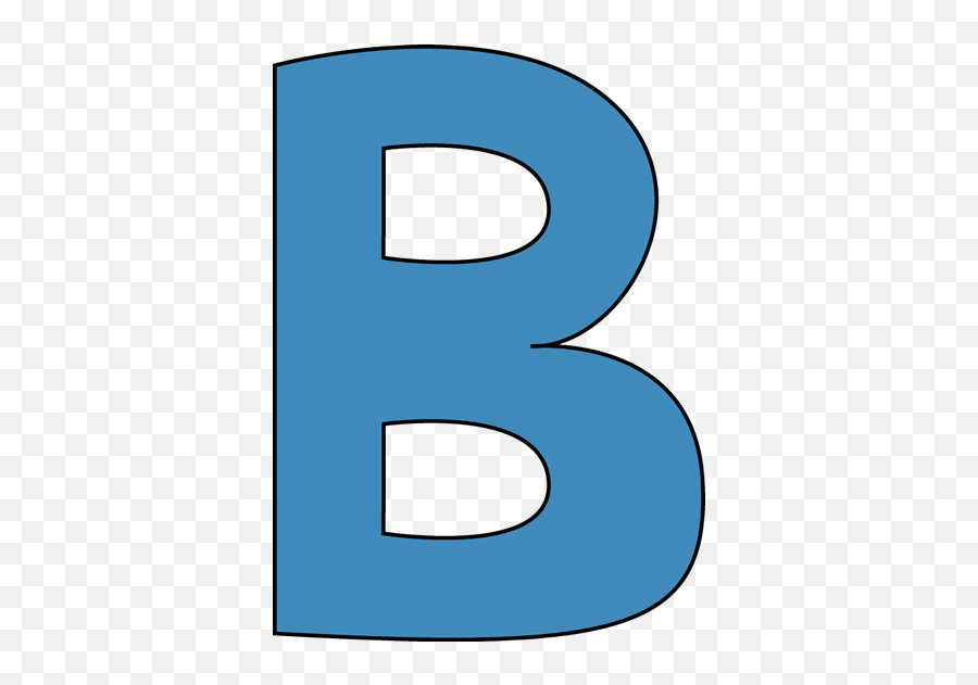 Capital B Clipart - Letter B Clipart Blue Emoji,B Emoji Blue