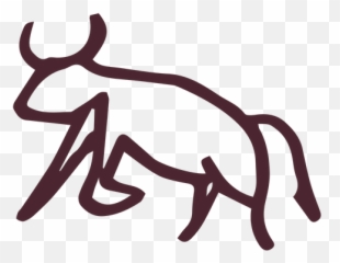 Egyptian Traditional Aggressive Bull Symbol - Transparent Automotive Decal Emoji,Bull Emoji