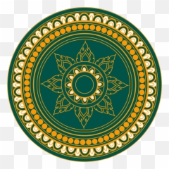 Thai Circle Ornament Art Decoration - 100000 So Mlik Pul Emoji