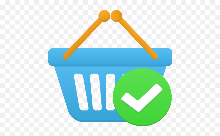 Shopping Basket Accept Icon - Add Basket Icon Emoji,Basket Emoji