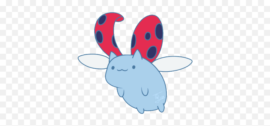 Mercy Rez Bug Stickers For Android - Catbug Flying Gif Emoji,Mercy Emoji