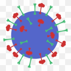 Flu Molecular Level - Virus Clipart Emoji