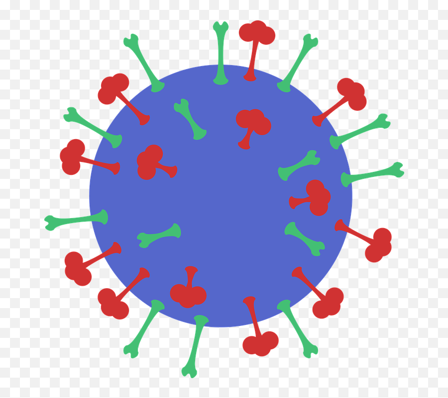 Flu Molecular Level - Virus Clipart Emoji,Dab Emoticon