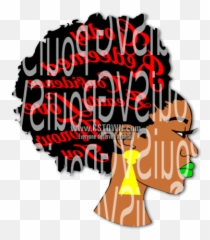 Afro Word Art Natural Hair Vinyl Iron - Poster Emoji,Natural Hair Emoji