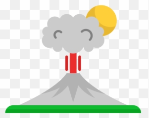 Lava Vector Volcano Island Picture - Volcanic Eruption Flat Icon Emoji,Lava Emoji