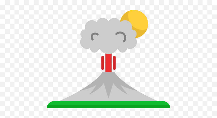 Lava Vector Volcano Island Picture - Volcanic Eruption Flat Icon Emoji,Lava Emoji