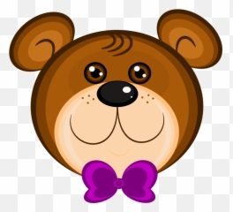 Teddy Bear Eyes Clipart - Cartoon Face Emoji