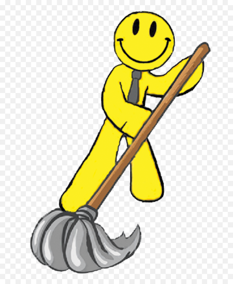 Maid Clipart Sweep Mop Maid Sweep Mop - Happy Cleaning Emoji,Sweep Emoticon