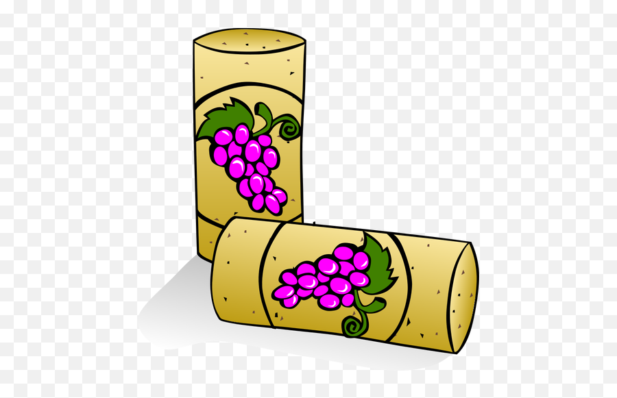Vector Drawing Of Cork Stopper For A - Rolha De Vinho Desenho Emoji,Champagne Toast Emoji