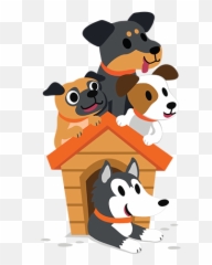 Dog House Dog House Dogs Freetoedit - Cartoon Dog House Designs Emoji,Dog House Emoji