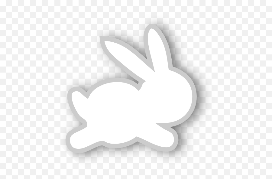 White Scrap Bunny Png - Rabbits And Hares Emoji,Bunny Emoji Text Symbol