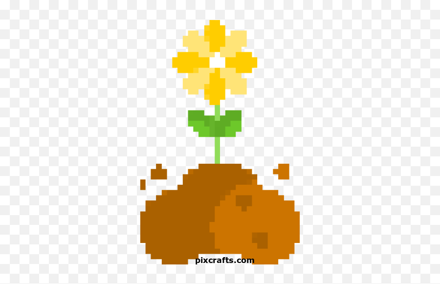 Flower - Pixel Art Emoji,Farming Emoji