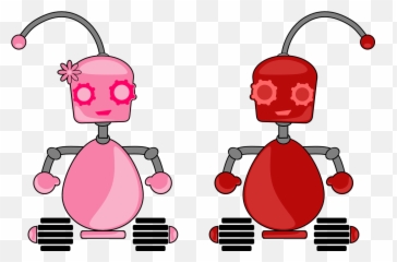 Couple Robot Technology Machine - Emoji