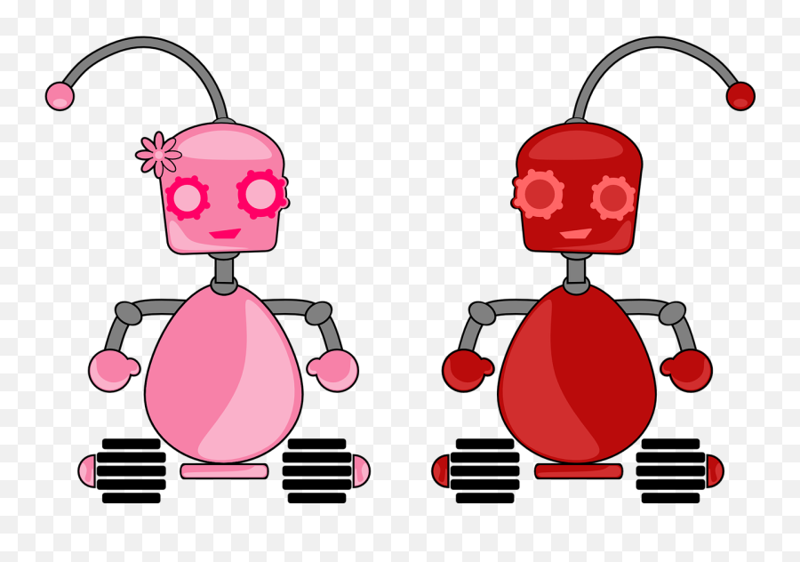 Couple Robot Couple Technology Machine - Robot Emoji,Boxing Glove Emoticon