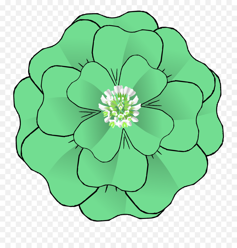 Clovers Png - This Free Icons Png Design Of Flower 4 Leaf Transparent Green Flower Clipart Emoji,Four Leaf Clover Emoji