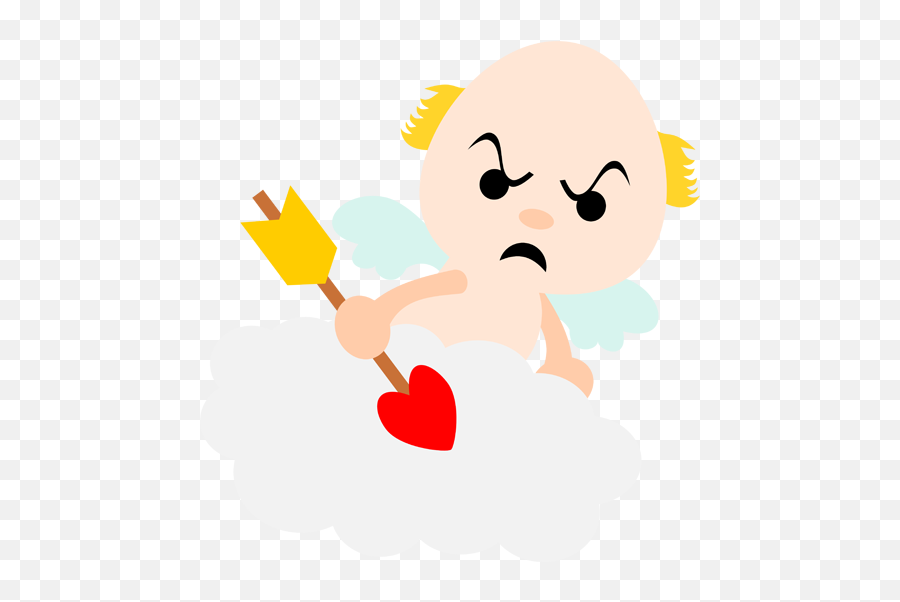 Hd Angry Cupid Transparent Png Image - Angry Cupid Emoji,Cupid Emoji