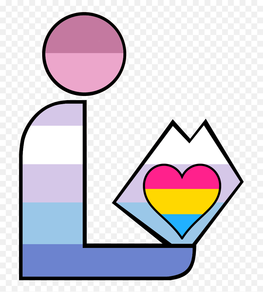 Bigender Pansexual Pride Library Logo - Trans Pride Library Emoji,Pride Flag Emojis