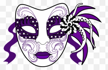 Graphic Mardi Gras Mask - Transparent Mardi Gras Mask Clipart Emoji,Mardi Gras Emoji