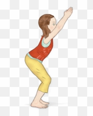 Meditation Clipart Toddler Yoga - Chair Pose Children Emoji