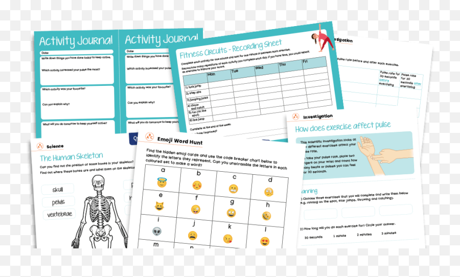 Home Learning Project Pack Keeping Active Yrs 3 - 6 Plazoom Document Emoji,Question Mark Inside Box Emoji