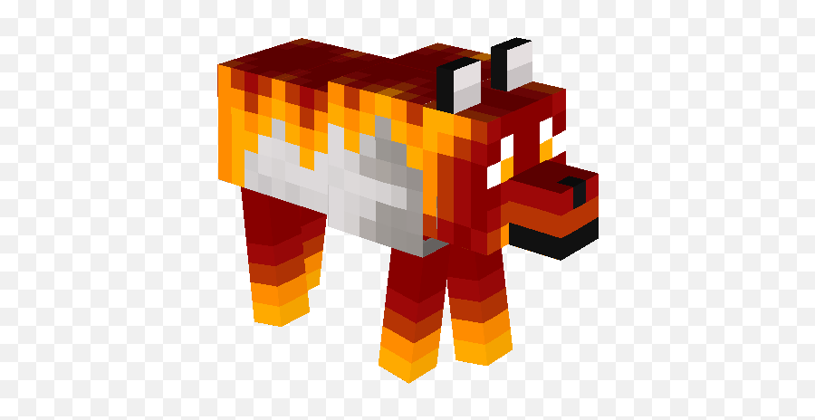 Download H36l7gt - Wolf Of Fire Minecraft Full Size Png Wolf Fire Minecraft Skins Emoji,Wolf Emoji Png
