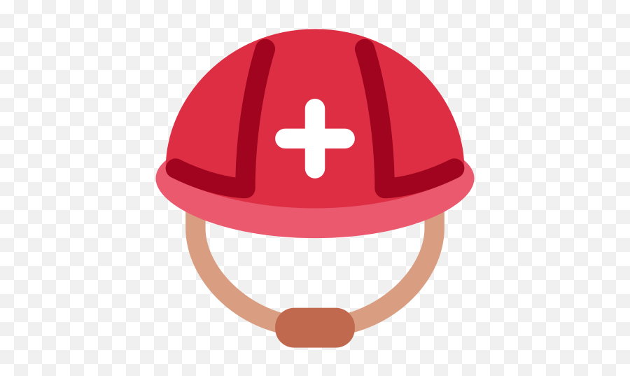 Rescue Workers Helmet Emoji - Red Cross Helmet Vector,Red Cross Emoji