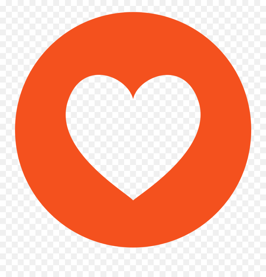 Eo Circle Deep - Blue Circle White Heart Emoji,Orange Heart Emoji