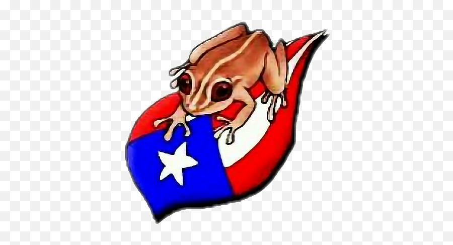Coqui Puerto Rico Flag Clipart - Puerto Rico Coqui Drawing Emoji,Puerto Rican Emoji