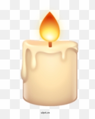 Holidays Candle Flameless Wax - Cylinder Emoji