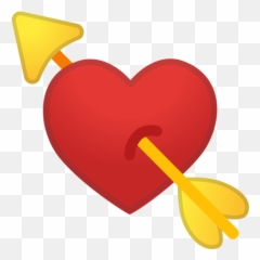 Love Emoji Icons At Getdrawings - Heart With Arrow Png