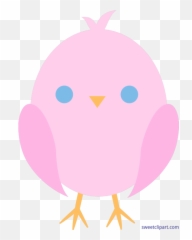 Chick Baby Cute Easter Pink Clip Art - Emoji