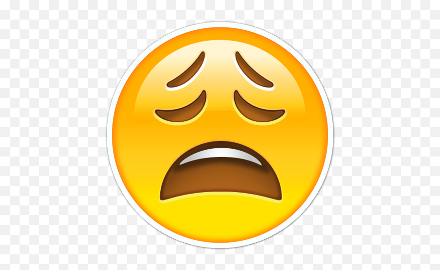 Car Motorbike Stickers Tired Face - Sad Emoji Png,Exhausted Emoji