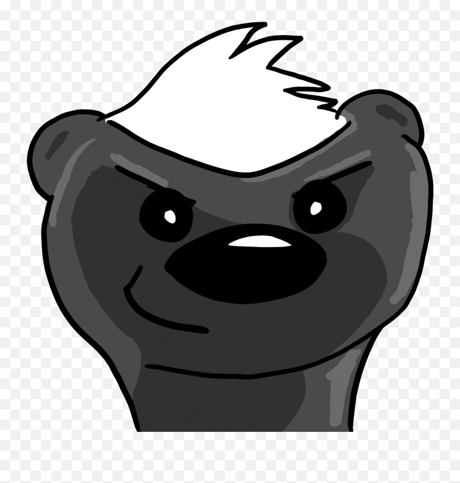 My Art - Cartoon Emoji,Honey Badger Emoji