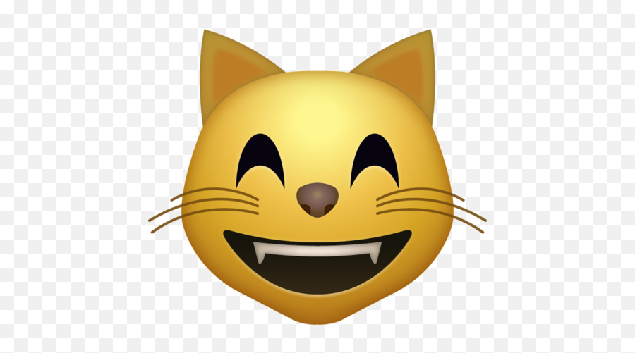 Happy Cat Emoji Iphone Emojis In - Cat Emoji,Iphone Emojis