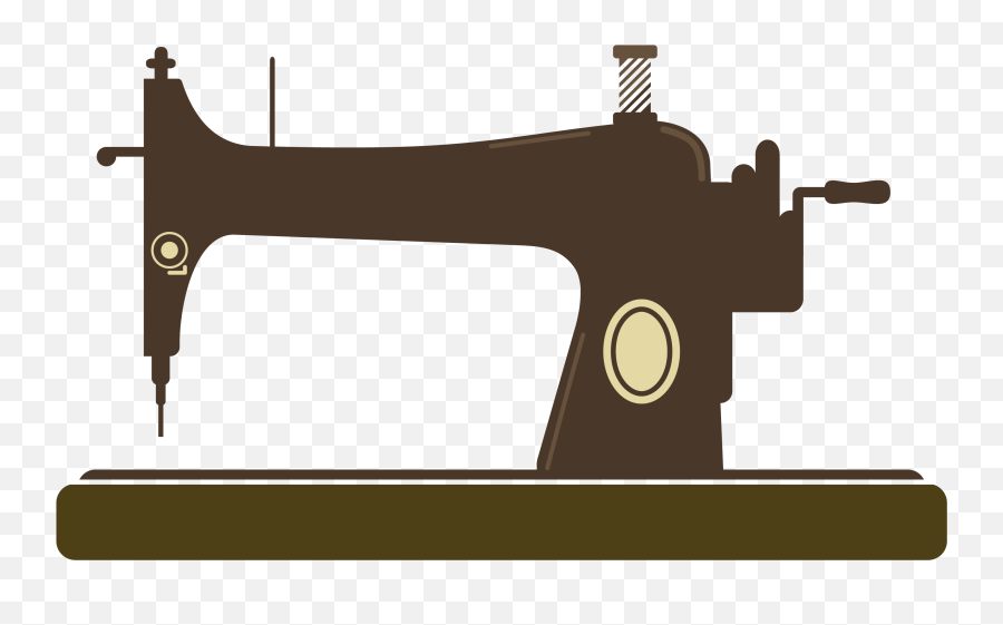 Free Vintage Sewing Machine Silhouette - Logo Sewing Machine Png Emoji,Sewing Machine Emoji