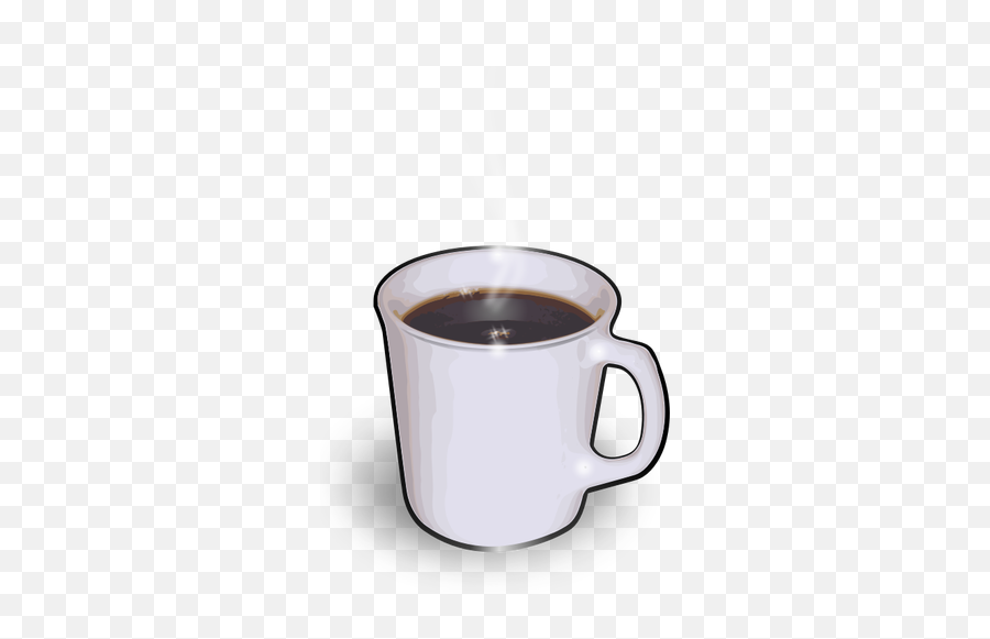 Vector Clip Art Of White Cup Of Hot - Clipart Cup Of Joe Emoji,Hot Chocolate Emoji