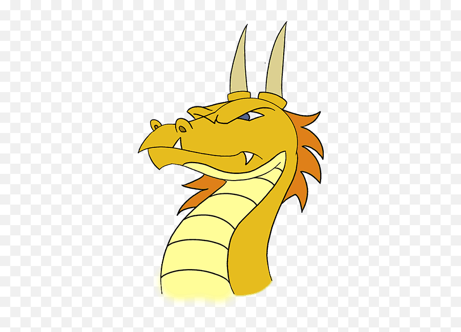 How To Draw A Dragon Head - Draw Dragons Emoji,Dragon Face Emoji