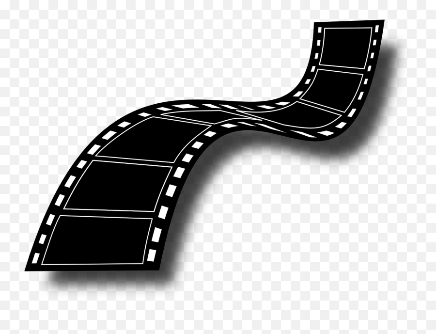 Negative Strip Black Roll Cinema - Clipart Film Strip Emoji,Camera Emoticon