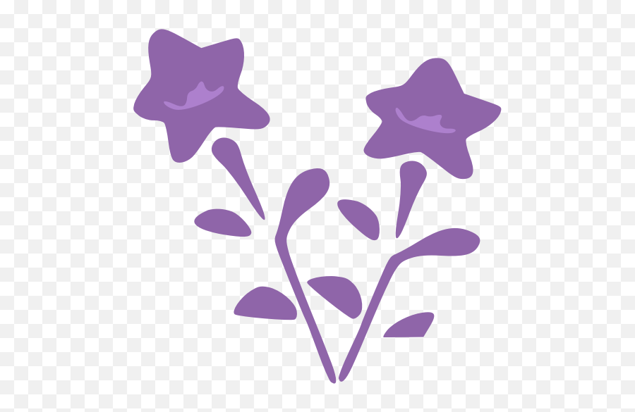 Bellflower Purple Imprint Vector Image - Design About Flower Clip Art Emoji,Birthday Balloon Emoji
