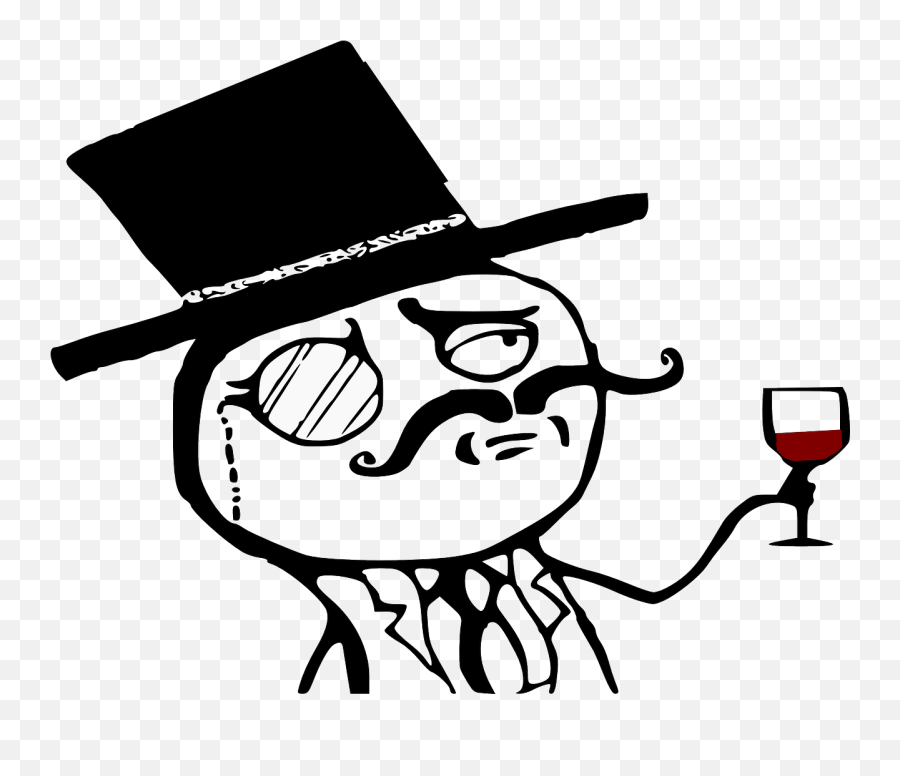 Monocle Gentleman Wine Glass Topper - Gentleman Monocle Emoji,Champagne Toast Emoji