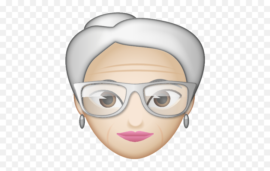 Emoji - Cartoon,Old Lady Emoji